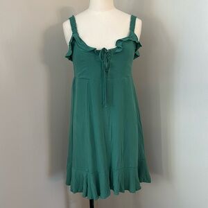 American Eagle Ruffle Tie Front Baby Doll Dress Sz S